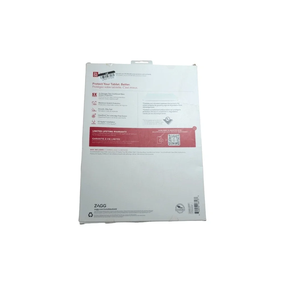 LR Zagg InvisibleShield Glass Elite Screen Protector 12.9